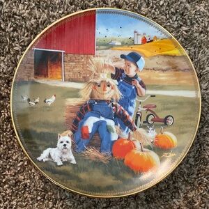 Danbury Mint Farmyard Friends Plate